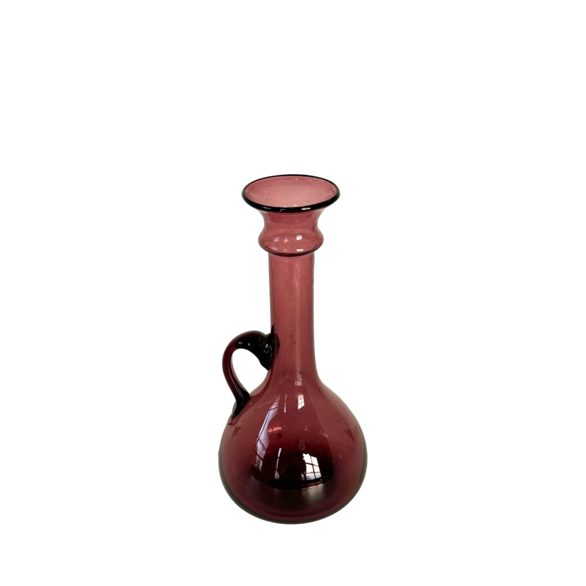 Glass Vase - Burgundy