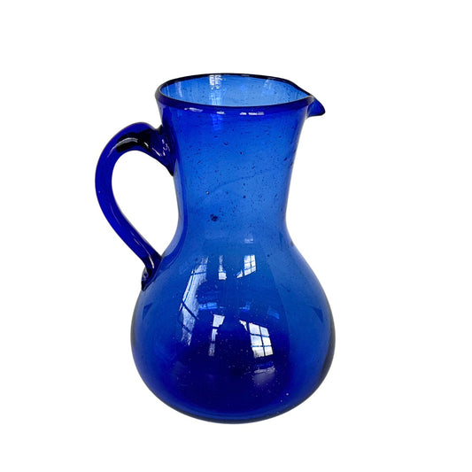 Glass Pitcher 8” - Sapphire