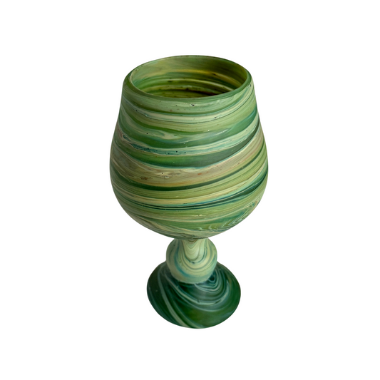 Glass Goblets, Set of 2 - Phoenician Design