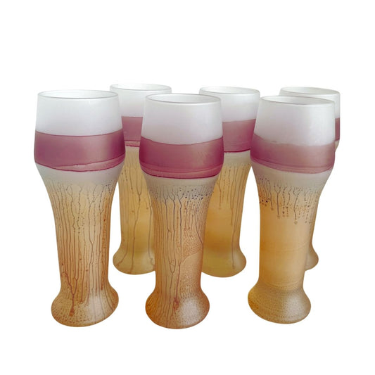 Phoenician Style Large Glasses, Set of Six