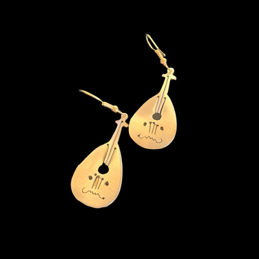 Brass Oud Earrings