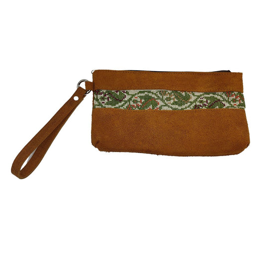 Leather Bag with Embroidery