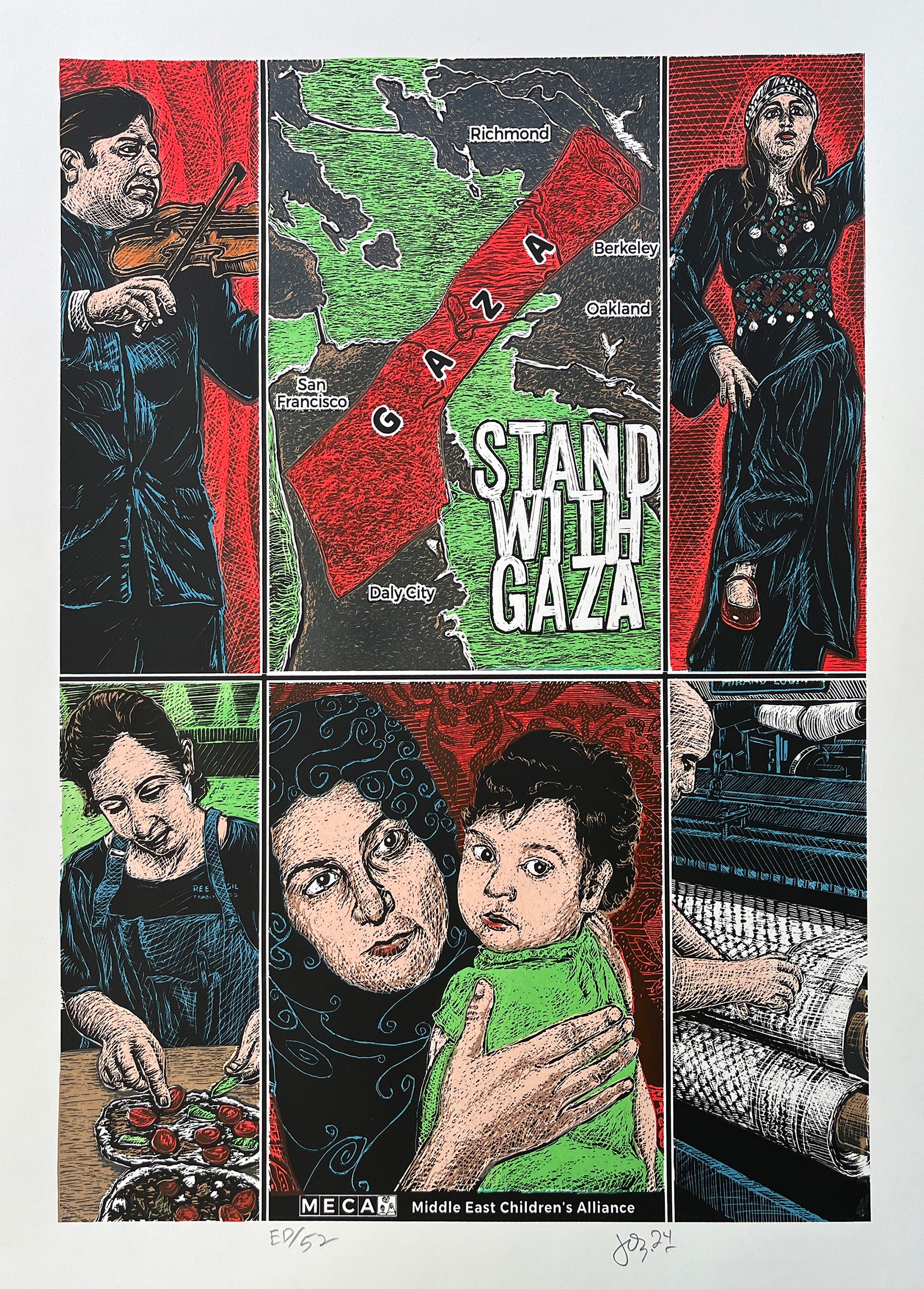 Gaza Print Special Edition Stand with Gaza Print – Shop Palestine