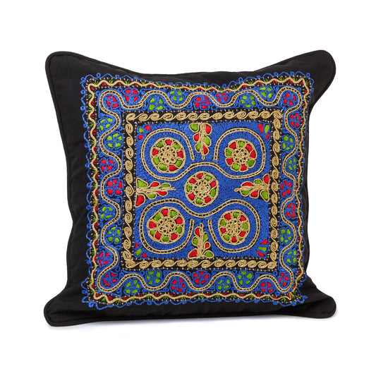 Embroidered Pillow - Tahriri Five Stars Blue