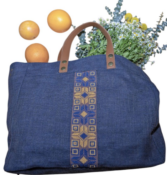Walid Embroidered Canvas Tote