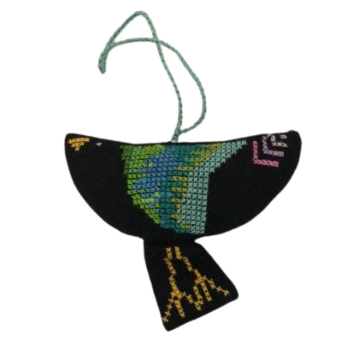 Embroidered Bird Ornament