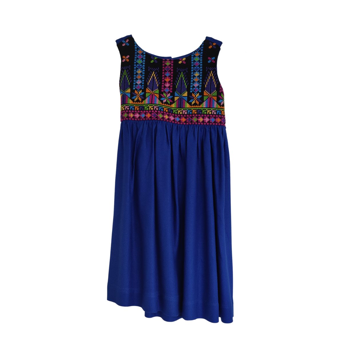 Embroidered Dress from Gaza (Blue)