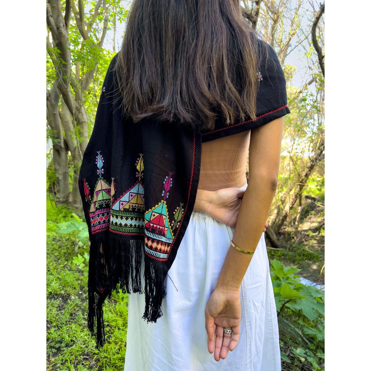 Embroidered Scarf from Gaza