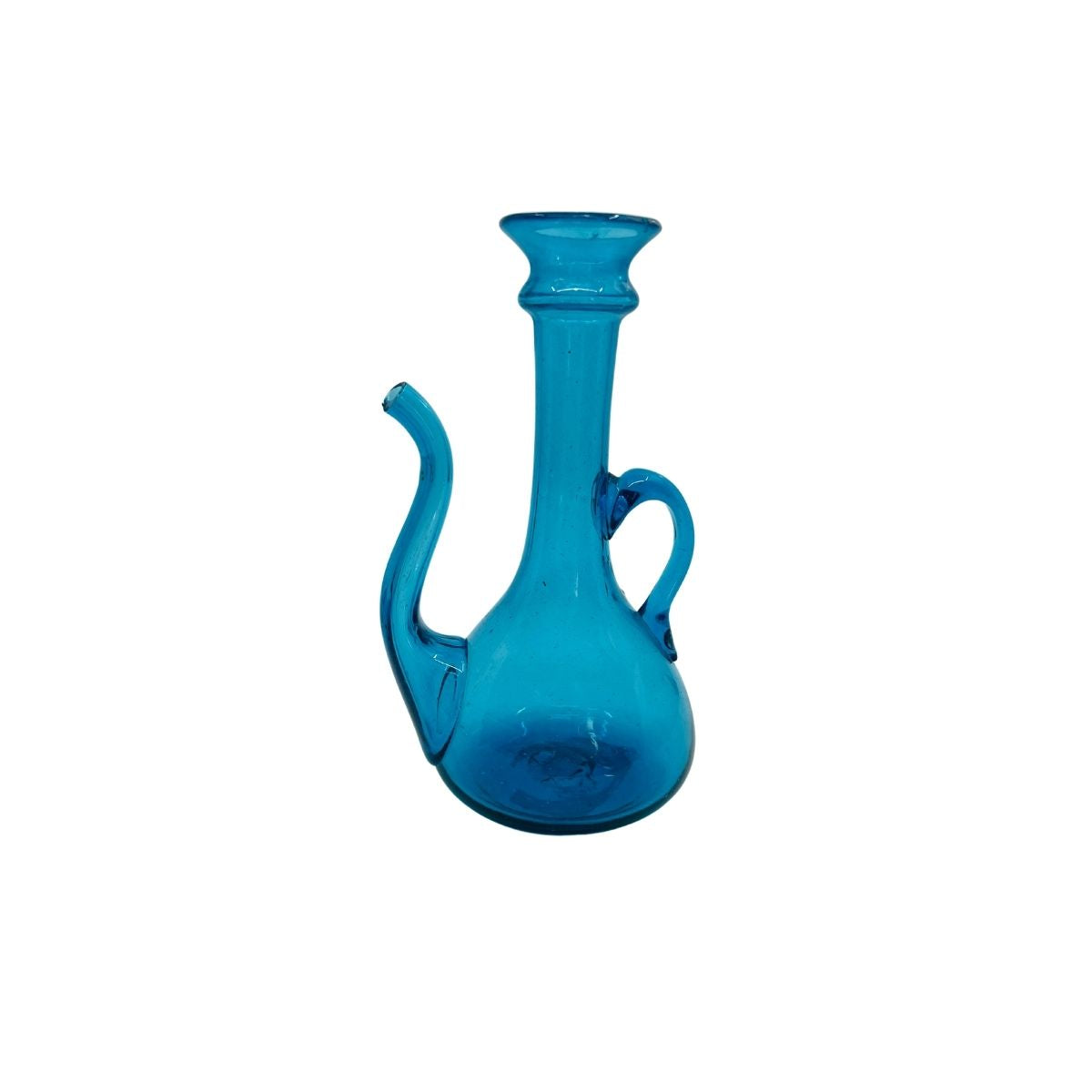 Glass Decanter - Mediterranean Blue